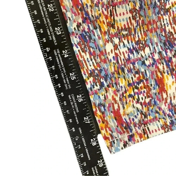 ❤️ 2/$11 Kardashian Kollection Multi Colored Skinny Ankle Jeans Pants Womens 6 - Picture 10 of 12